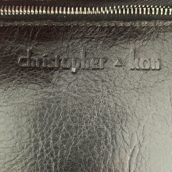 Christopher Kon Minimalist Unlined Red Leather Tote Bag, Luxury Shoulder Bag - Picture 7 of 10